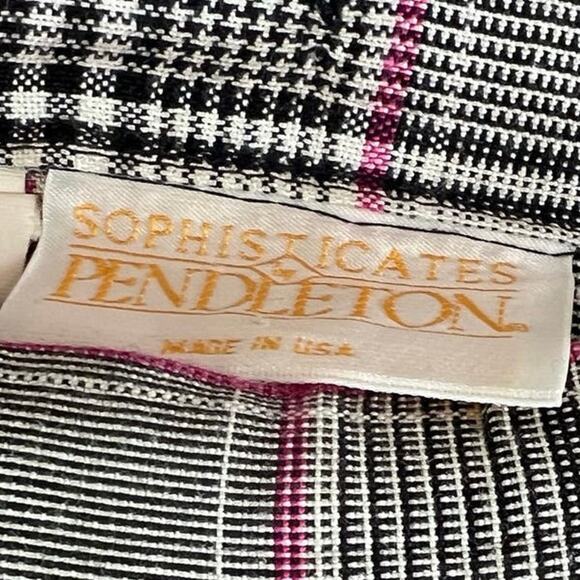 Pendleton Sophisticates VTG Pleated Plaid Skirt SZ 10 - Picture 2 of 9